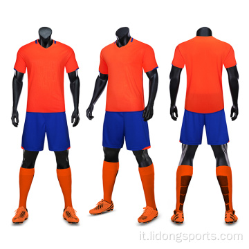 Set uniforme della maglia di calcio di calcio di sublimazione personalizzata